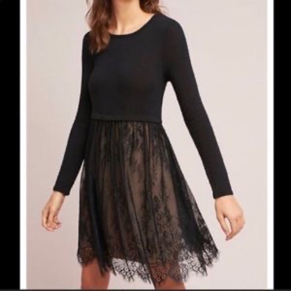 Bailey 44 Anthropology Black Dress NWT